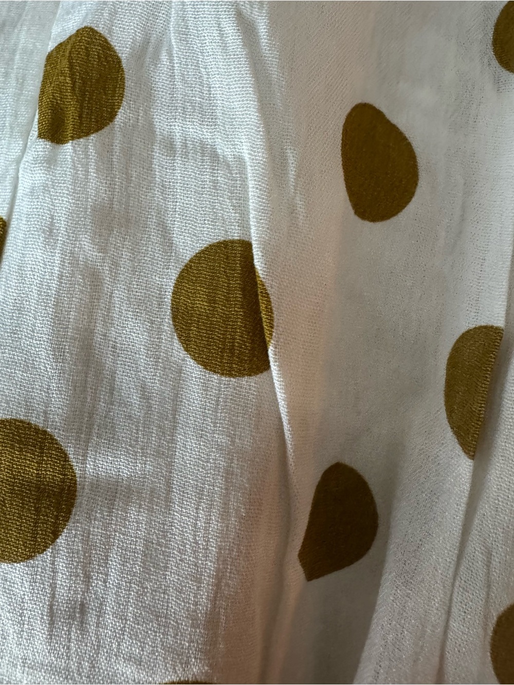 Polka Dot Skirt in White and Gold - Picture 11 of 11